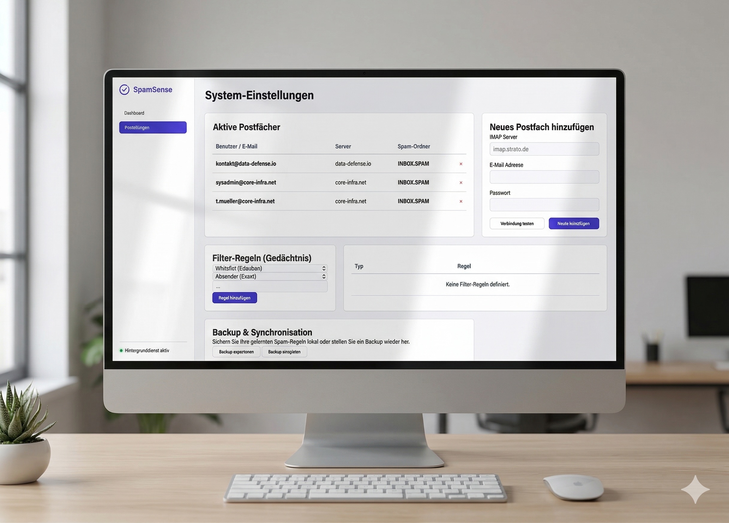 SpamSense Einrichtung